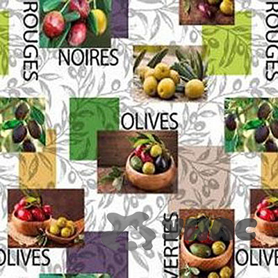 Клеенка н/о 135*20  ПЕРФЕКТ 554/15 (оливки, сер.) Тверь