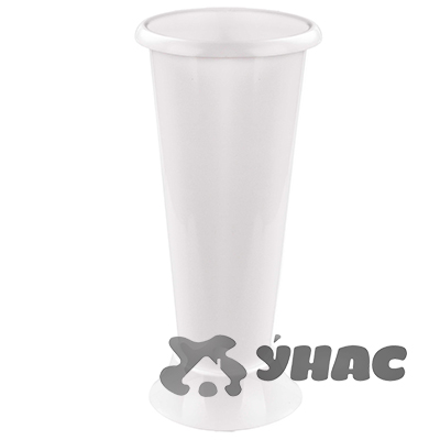 Ваза для цветов под срезку (d-200, h- 425) белая БШ6432 