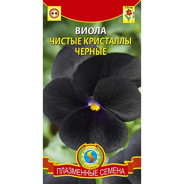 Семена Виола Чистые кристаллы черные Плазма Ц 