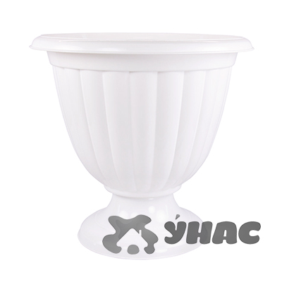 Горшок ЖАСМИН 12л низкая ножка БЕЛ БШ1391 (10)