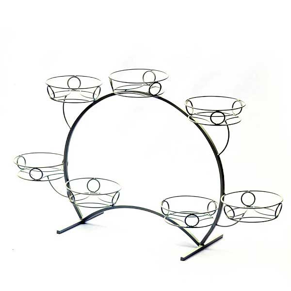 Подставка для цветов "Фиалка 2" белый (7 корзин)