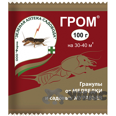 Гром 100 гр. (от медведки) Зеленая Аптека