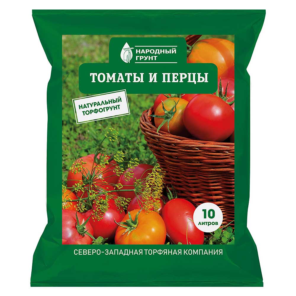Купить Грунт для том и перцев 10 л Народный грунт"СЗТК оптом от ...