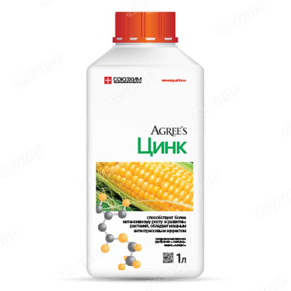 Удобрение жидкое 1л. ЦИНК Agrees х9 
