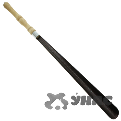 Рожок для обуви металл 76 см с деревянной ручкой