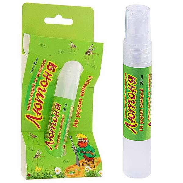 Спрей от комаров 20 мл (мини) Лютоня Ваше Хозяйство