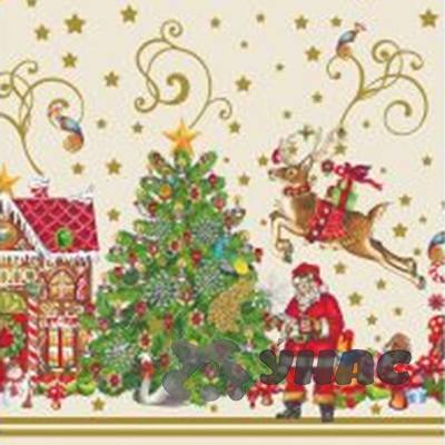 Клеенка 140*20 ДЕКОРАМА 23А (Новый год) ТУРЦИЯ