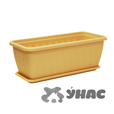 Балконный ящик АЛИЦИЯ 400мм с поддоном Бел.глина М3214(26)