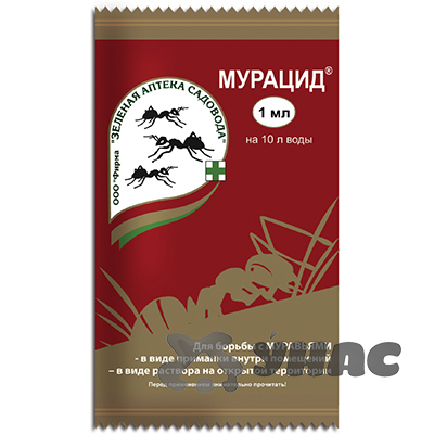 Мурацид 1 мл (от муравьев) Зеленая Аптека