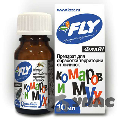 Флай 10мл.от личинок комаров и мух JOY х50/128
