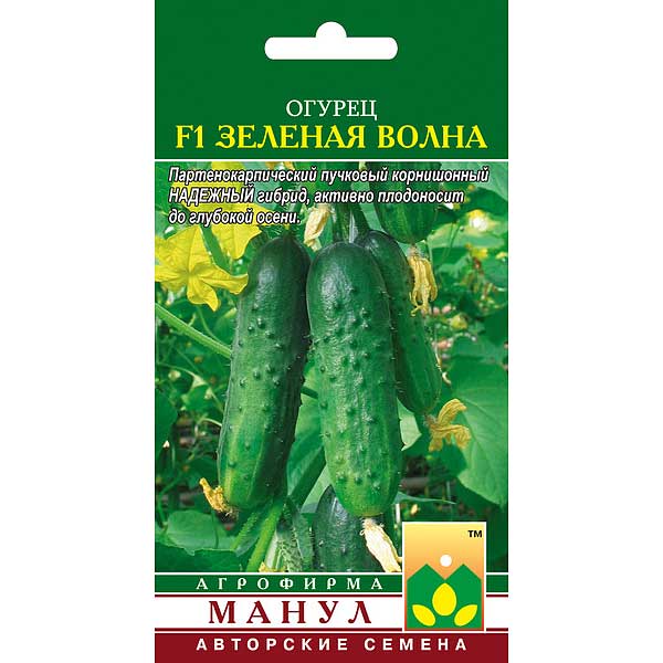 Огурец Зеленая волна Манул Ц