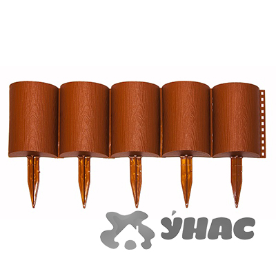 Заборчик декор. "Бревнышко" 24см*1м 10шт Цвета в ассортименте КП