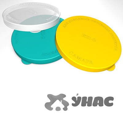 Крышка пластик.под хол. КП-2 цветная КРАСНАЯ (250) 