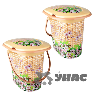 Ведро туалет 17 л Плетенка БШ2329(10)