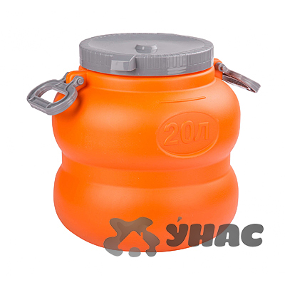 Канистра-бочка "Байкал"20 л. оранж-серый БШ7597 х6