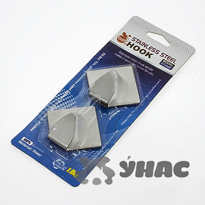 Крючки метал. 2шт "квадрат" блистер(липучка)NA1019 (480) 