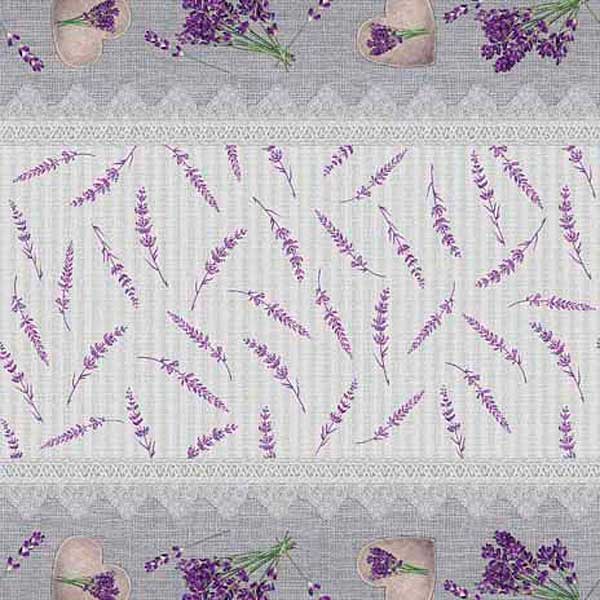 Клеенка 140*20 ДЕКОРАМА 115В (лаванда дорожка) ТУРЦИЯ