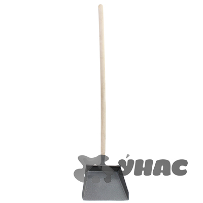 Совок хозяйственный для мусора вертикальный,длинный деревянная ручка