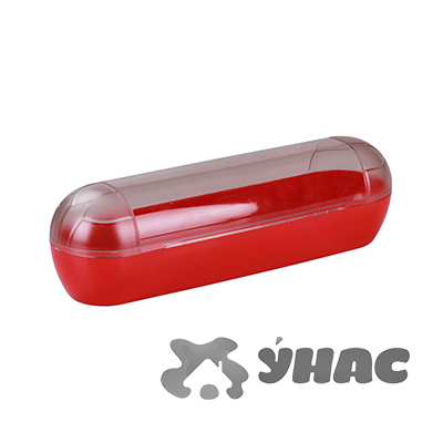 Контейнер для колбасы 250 х 70 х 70 (прозрачный-красный) БШ5025