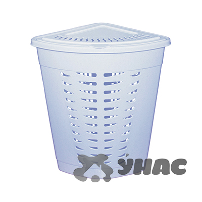 Корзина для белья угловая 45л ГОЛУБОЙ БШ1365 (6) 