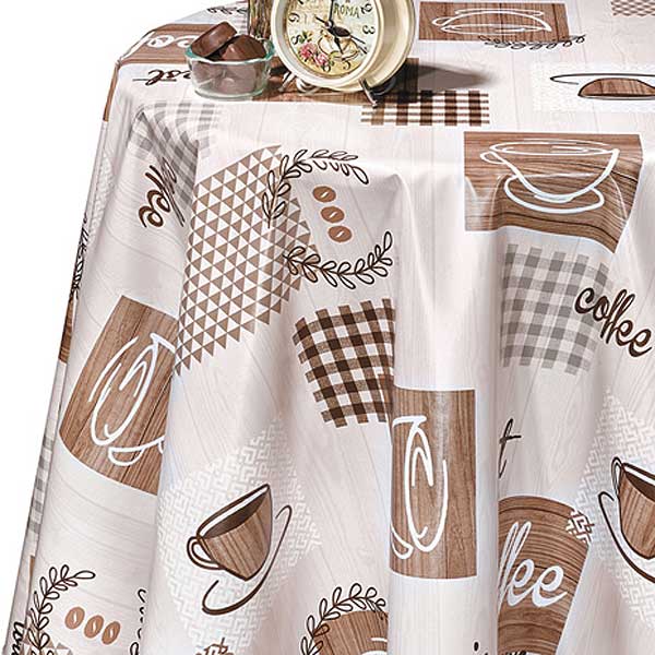 Клеенка 140*20 ДЕКОРАМА 147А (чашечка coffee) ТУРЦИЯ