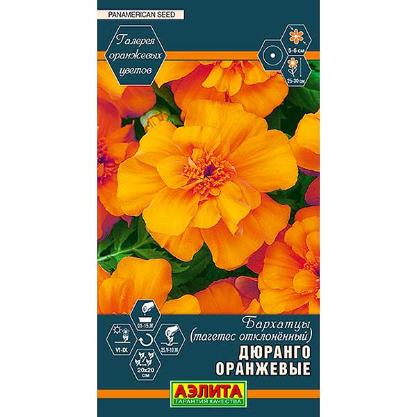 Бархатцы Дюранго оранжевые Аэлита Ц 