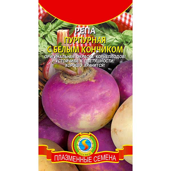 Репа Пурпурная с белым кончиком Плазма Ц x10