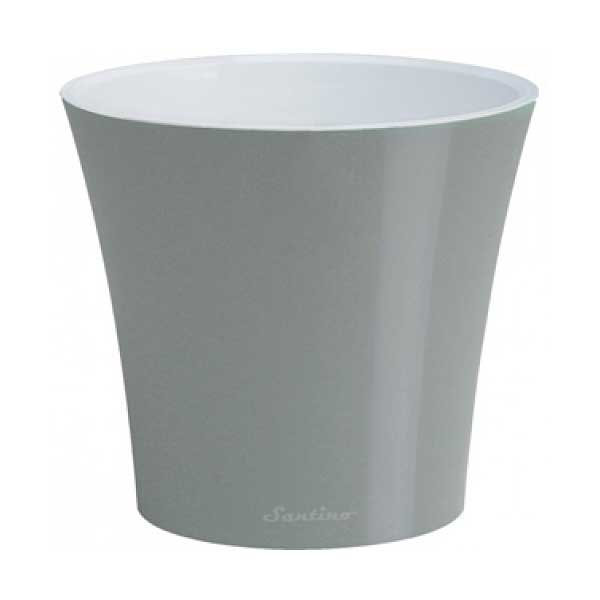 Кашпо АРТЕ 3,5 л Металлик белый Сантино х24 