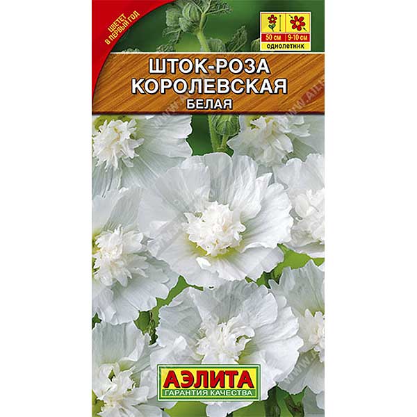 Шток-роза Королевская белая Аэлита Ц 
