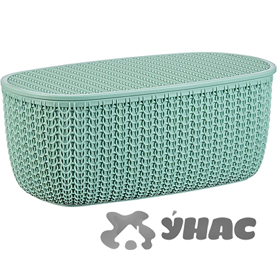 Хлебница Вязание с разделочная доской фисташка М1187