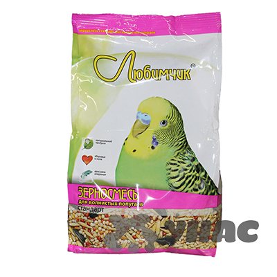 Любимчик Корм (зерносмесь) для средних попугаев 400 г Стандарт Здоровье и активность 0696 х14
