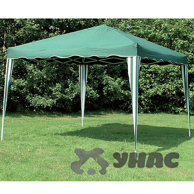 Шатер 3*3м быстрораскладной с антимоскитной сеткой, молния с двух сторон. Высота по стенам 2м, высота в центре 2,5м.В комплектке чехол для хранения, колышки для крепления шатра, веревка для крепления антимоскитной сетки. 2179YB (1)