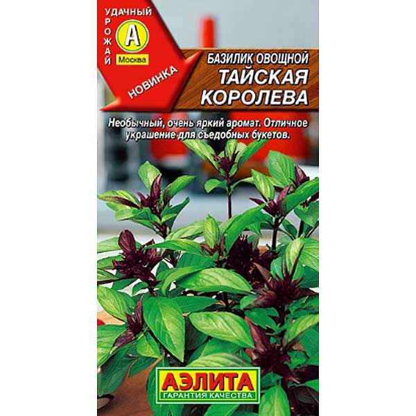 Базилик Тайская королева овощной Аэлита Ц