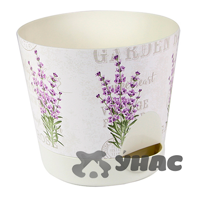 Кашпо НИКА ДЕКО 2,7л D180мм с прикорневым поливом Лаванда М3078(16) 