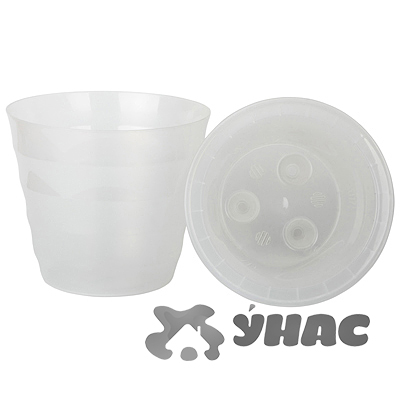 Горшок "Лаура" 2,3 л прозрачный ЛР17-00 Ливингрин 