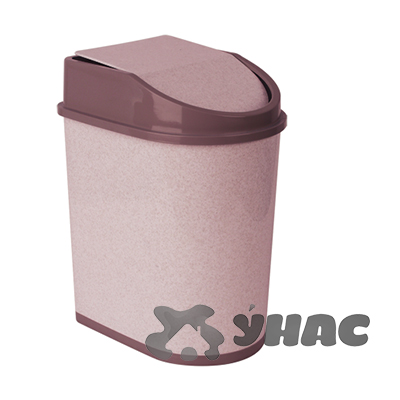 Контейнер для мусора 5 л М2480 бежевый мраморный