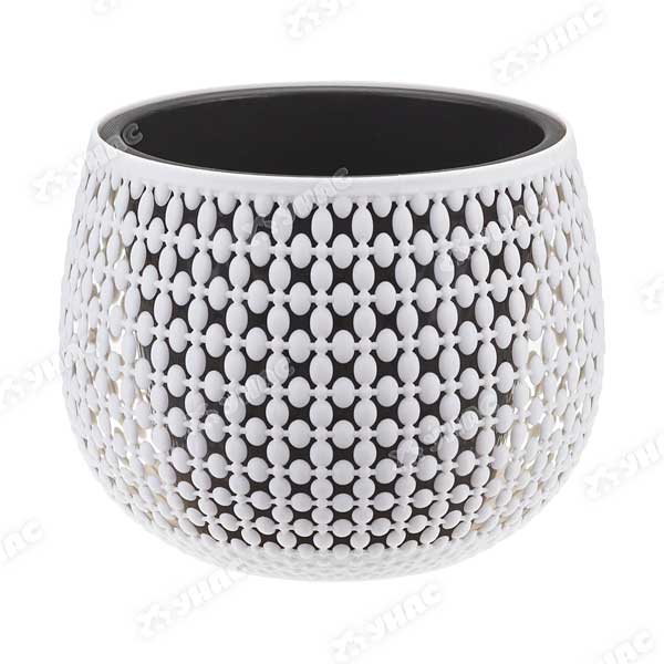 Кашпо ПИРУЛА D175 1,5л со вст. белый  М3100 х5 