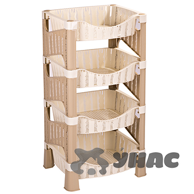Этажерка 4-х секц. универс.Плетенка Эльфпласт 442 х1
