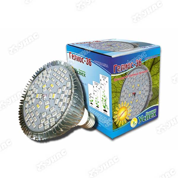Фитолампа Гелиос-36(42кр,18син,6ультр,6бел,6инфр)  840LM (0106)