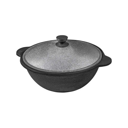 Казан чугун 4л Добрыня DO-6402 алюм.крышка