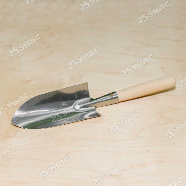 Совок посадочный большой (НЕРЖАВЕЮЩИЙ 0,8 мм) деревянная ручка