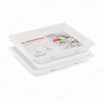 Набор подносов д/зам пельм.360х310х35 бел БШ8157 х8