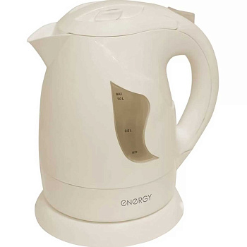 Эл. чайник ENERGY E-209 1л диск (Бело-голуб, беж.)