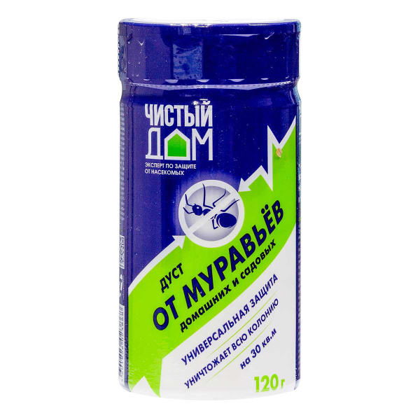 Т-00001685 Чистый дом дуст 120г от муравьев 02-646 х24
