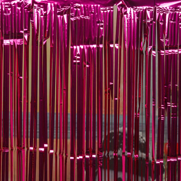 Занавес 9222-20-3 из дождя 1*1,9м Фуксия  (600)