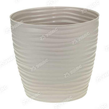 Кашпо ДЮНА 220*200 5,5л с подд.кремовый М3070 (12) 