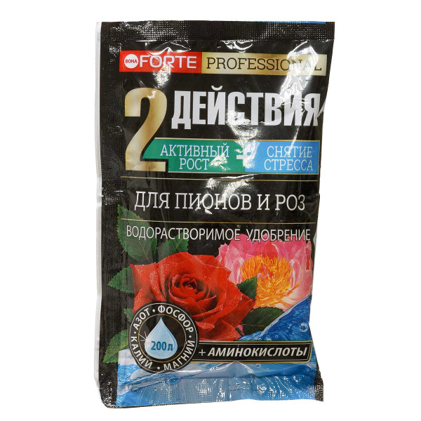 Бона Форте 100гр пионы розы х10/30 