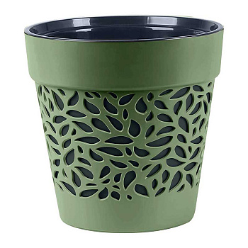 Кашпо Блоссом 8,3 л Оливковый/Антрацит КШ-0508 х6 