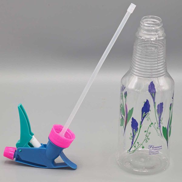 Распылитель жидкости 0,48л прозрачный с рисунком A-12-C Садовита (120)