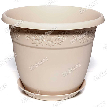 Кашпо РЯБИНА 310мм 10л с подст.латте М3058 (10) 